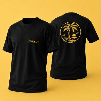 T-shirt ONE | LIFE – Jaune
