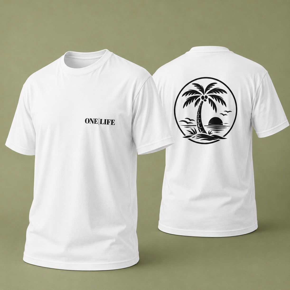 T-shirt ONE | LIFE – Blanc