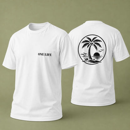 T-shirt ONE | LIFE – Blanc