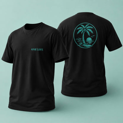 T-shirt ONE | LIFE – Turquoise