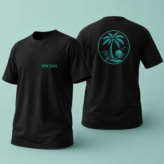 T-shirt ONE | LIFE – Turquoise