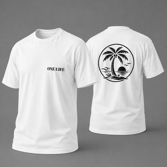 T-shirt ONE | LIFE – Blanc